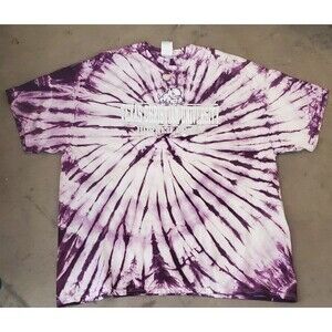 TCU texas christian university Horned Frogs T-Shirt Mens Size 2XL Purple Tie Dye